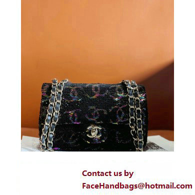 chanel Sequins & Gold-Tone Metal Evening Bag AS4297 2023 - Click Image to Close